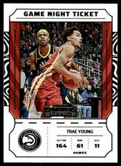 Trae Young #9 Basketball Cards 2022 Panini Contenders Game Night Ticket Prices