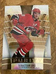Sebastian Aho [Gold] Hockey Cards 2021 SP Game Used Purity Prices