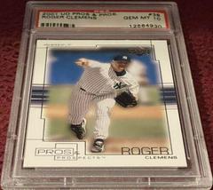 Roger Clemens #38 Baseball Cards 2001 Upper Deck Pros & Prospects Prices