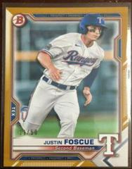 Justin Foscue [Gold] #BP-41 Baseball Cards 2021 Bowman Paper Prospects Prices