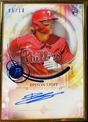 Bryson Stott [Blue] Baseball Cards 2022 Bowman Transcendent Autographs Prices