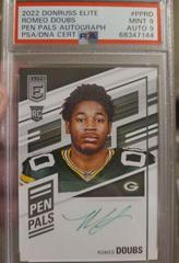Romeo Doubs [Green Ink] #PP-RD Football Cards 2022 Panini Donruss Elite Pen Pals Autographs Prices