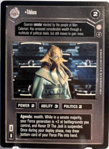 Tikkes [Limited] Star Wars CCG Coruscant