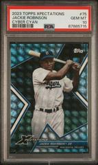 Jackie Robinson [Cyber Cyan] #75 Baseball Cards 2023 Topps Xpectations Prices