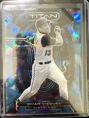 Omar Vizquel [Navy Blue Ice] Baseball Cards 2023 Panini Chronicles Titan Prices