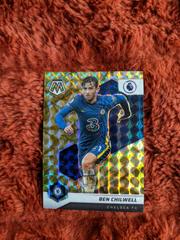Ben Chilwell [Reactive Gold Mosaic] Soccer Cards 2021 Panini Mosaic Premier League Prices