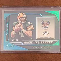 Brett Favre [Teal] Football Cards 2019 Panini Certified Raise the Banner Prices