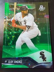 Eloy Jimenez [Green] Baseball Cards 2021 Bowman Platinum Prices