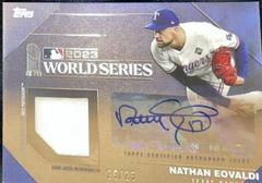 Nathan Eovaldi Baseball Cards 2024 Topps World Series Champion Autograph Relic Prices