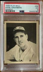 Hank Greenberg [Sample] #56 Baseball Cards 1939 Play Ball Prices
