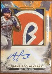 Francisco Alvarez [Orange] #IAJP-FA Baseball Cards 2023 Topps Inception Autograph Jumbo Patch Prices