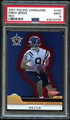Drew Brees [Red] Football Cards 2001 Pacific Vanguard Prices