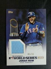 Jonah Heim #WSR-JH Baseball Cards 2024 Topps World Champion Relic Prices