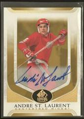 Andre St. Laurent [Black Autograph] Hockey Cards 2020 SP Signature Edition Legends Prices