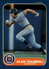 Alan Trammell #241 Baseball Cards 1986 Fleer Prices