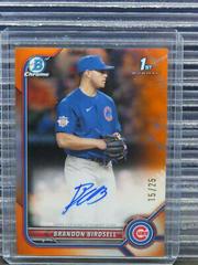 Brandon Birdsell [Orange] Baseball Cards 2022 Bowman Draft Chrome Autographs Prices