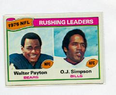 W.Payton, O.J.Simpson [Rushing Leaders] #3 Football Cards 1977 Topps Prices