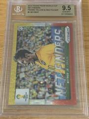 Neymar Jr. [Yellow and Red Pulsar] Soccer Cards 2014 Panini Prizm World Cup Net Finders Prices