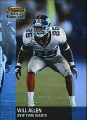 Will Allen #167 Football Cards 2001 Bowman's Best Prices