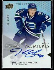 Jordan Schroeder [Autograph] #146 Hockey Cards 2013 Upper Deck Trilogy Prices