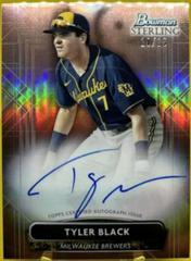 Tyler Black [Rose Gold] #PA-TB Baseball Cards 2022 Bowman Sterling Prospect Autographs Prices