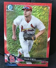Tyler O'Neill [Red Refractor] #12 Baseball Cards 2018 Bowman Chrome Prices