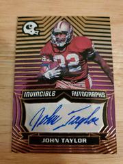 John Taylor [Purple] #INV-JTA Football Cards 2021 Panini Chronicles Invincible Autographs Prices