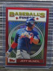 Jeff McNeil [Red Refractor] #123 Baseball Cards 2020 Topps Finest Flashbacks Prices