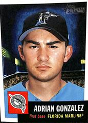 Adrian Gonzalez [Night Background] #184 Baseball Cards 2002 Topps Heritage Prices