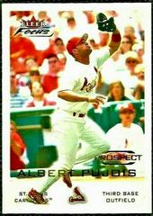 Albert Pujols #245 Baseball Cards 2001 Fleer Focus Prices