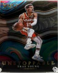 Trae Young [Silver Prizm] Basketball Cards 2021 Panini Select Unstoppable Prices