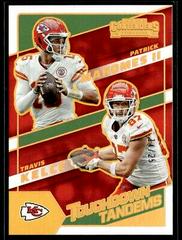 Patrick Mahomes II, Travis Kelce [Gold] Football Cards 2022 Panini Contenders Touchdown Tandems Prices