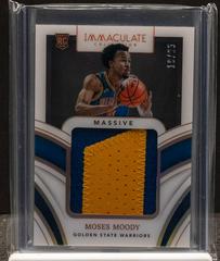 Moses Moody [Patch Autograph Gold] Basketball Cards 2021 Panini Immaculate Collection Prices