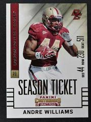 Andre Williams #9 Football Cards 2015 Panini Contenders Draft Picks Prices