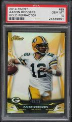Aaron Rodgers [Gold Refractor] Football Cards 2014 Topps Finest Prices