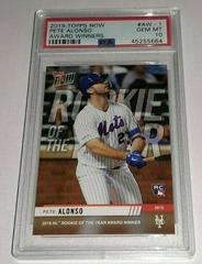 Pete Alonso #AW-1 Baseball Cards 2019 Topps Now Award Winners Prices
