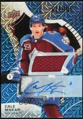Cale Makar [Blue Line Autograph Jersey] #8 Hockey Cards 2021 Upper Deck Allure Prices