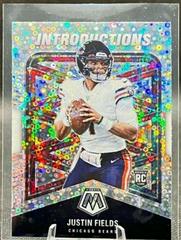 Justin Fields [No Huddle Silver] #I-4 Football Cards 2021 Panini Mosaic Introductions Prices