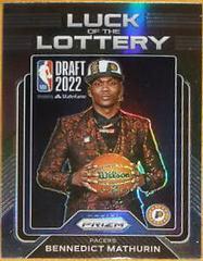 Bennedict Mathurin [Silver] #8 Basketball Cards 2022 Panini Prizm Luck of the Lottery Prices