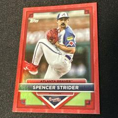 Spencer Strider [Red] #20 Baseball Cards 2023 Topps Flagship Collection Prices