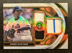 Pedro Martinez [Gold] #TR-PM Baseball Cards 2023 Topps Tribute Triple Relics Prices