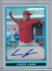 Lance Lynn [Refractor Autograph] Baseball Cards 2009 Bowman Chrome Prospects Prices