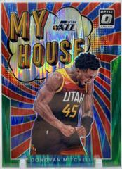 Donovan Mitchell [Green Shock] #2 Basketball Cards 2021 Panini Donruss Optic My House Prices