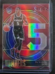 De'Aaron Fox [Silver Prizm] Basketball Cards 2021 Panini Select Numbers Prices