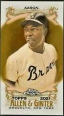 Hank Aaron [Mini Gold Refractor] #1 Baseball Cards 2021 Topps Allen & Ginter Chrome Prices