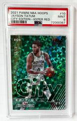 Jayson Tatum [Hyper Red] Basketball Cards 2021 Panini Hoops City Edition Prices