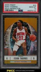 Isiah Thomas [Gold Refractor] #42 Basketball Cards 2006 Finest Prices