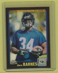 Chris Barnes [Black Refractor] #233 Football Cards 2001 Topps Chrome Prices