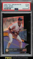 Derek Jeter [Luminescent] Baseball Cards 1999 Stadium Club Triumvirate Prices