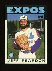 Jeff Reardon #35 Baseball Cards 1986 Topps Tiffany Prices